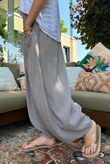 Sandbar Linen Blend Bloom Barrel Pant Mocha Due approx 1 week